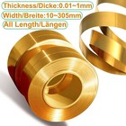 Various Size Brass Strip Brass Sheet Brass Coil Models Making Jewellery Making
