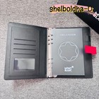 Montblanc Red Crocodile-patterned Ring-bound Notebook