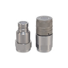 3 4    Flat Face Hydraulic Quick Couplers Set - 1    Npt Thread