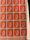 Stamp Germany 8 Pf Adolf Hitler Sheet 1941 Wwii 3rd Reich German Mnh Faults