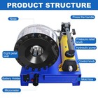 Hydraulic Hose Crimping Machine With 8 Set Magnetic Dies 1 8-1inch Hose Crimper