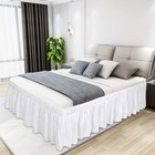 Easy-going Bed Skirt For Queen Or King Size Bed  18 Inch Tailored Drop  Fitte   
