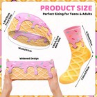Ice Cream Baseball Headband And Sock Sports Elastic One Size  Pink