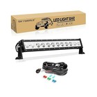  24   60w Led Light Bar Flood spot Combo Beam Car 24in 60w With Wire Kit