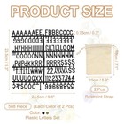 588 Piece Plastic Letters Set  Black bronze Alphabet Message Board