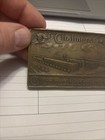 Vintage Chalmers Motor Company Detroit Embossed Brass Paper Weight