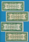 4- 1 00 1928   1934  Funny Back Blue Seal Silver Certificates Average Circ   Lot