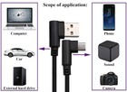 90 Degree Angle Fast Charge Micro Usb Cable Sync Cord Charger For Samsung Galaxy