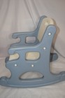 Vintage Little Tikes Tykes Blue White Kids Child Rocking Chair Guc