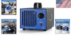 Epa Certified Ozone Generator - Silent Odor Eliminator For Homes   Cars  Blue