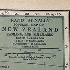 Antique 1929 Map Of New Zealand 14   x11   