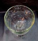 Large 30 Oz Vintage Heavy 2  Lb 8  Tall Clear Glass Pedestal Stemmed Beer Glass