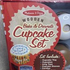 Melissa   Doug 25pc Bake   Decorate Wooden Cupcake Play Set New