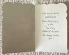 Unused Christmas Santa Wave Snowmobile Real Look Vtg Greeting Card 1950s 1960s