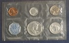1962 Silver Proof Set  5 Total Coins  Envelope And Coa Lot 210850