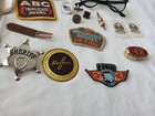 Collectible Junk Drawer Lot Ray-ban Glasses Patches Challenge Coins Silver Plate