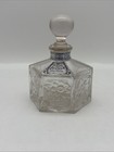 Antique 1929 Linet Pois De Senteur Perfume Bottle Hexagonal Glass French Vintage