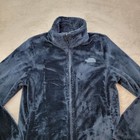 The North Face Osito Jacket Womens Medium Blue Silky High Pile Fleece Full Zip