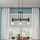 Home Decorators Chandelier 32  6-light Clear Glass Shades Vintage Antique Bronze