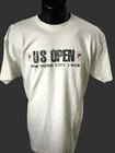 Vintage Fila Us Open Nyc Tennis  White T Shirt Medium