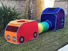 Kids Play Tent Set Indoor Outdoor Tunnel G3elite Childrens Vehicle Car 3 In 1