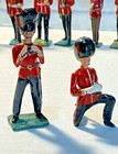 10 Miscellaneous Vintage Britains Era British Guards Lead Hollowcast Soldiers