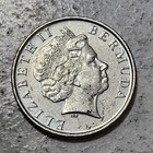 Bermuda          Five  5  Cents Coin 2001  queen Elizabeth Ii 