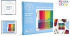 Rainbow Potholder Weaving Kit For Kids And Adults - 7x7 Metal Loom Included