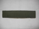 Custom Embroidered Od Green Name Tape  New  5 Inch Length  With Hook  Fastener 
