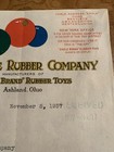 1937 Eagle Rubber Co Letterhead Ashland Ohio Eagle Brand Rubber Toys Balloons