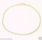 10  2mm Solid Miami Cuban Curb Chain Ankle Bracelet Anklet Real 14k Yellow Gold 