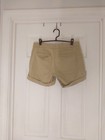 Banana Republic City Chino Shorts Size 6 Khaki Tan Cuffed