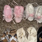 Vintage Lot Of 20  Pair Doll Shoes Various Sizes Shapes   Colors Some Singles