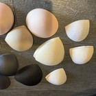 Lot Of 19 Bra Pad Inserts Removable Foam Cups Bikini Sports Bra Swimsuit Variety