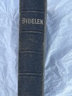 Rare Antique 1800s Bibelen Geliga Shrift Swedish Bible Black Leather