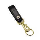 Jay Pee Leather Key Strap Police Belt Keeper Swivel Key Ring Brass Holder