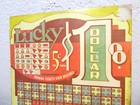 Lucky  1 Brand Vintage Punch Board Trade Stimulator Punchboard Gambling Game