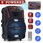 8   1000w Portable Fm Bluetooth Speaker Subwoofer Heavy Bass Sound System Party