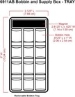 Artbin 6911ab Bobbin supply Box Sewing Organizer   Plastic Storage Case  Clear