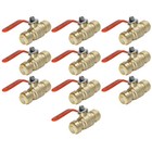 10 Pack 3 4 push Fit Ball Valve  Full Port  Lead Free Brass Free Ship