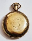 Antique Hampden 18s 15j Pocket Watch In Gold Filled Keystone Double Hunter Case