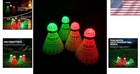 4-pack Colorful Led Badminton Shuttlecocks - Durable For Indoor   Outdoor Games