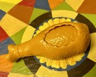 Vtg 73344 Fisher  Price Tikes Play Food Chompin    Chicken Drumstick  Fpr-cc3-bsmt