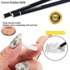 Pandafly Eraser Pencil Set  6pc Pencils And 1 Count  pack Of 8   White 