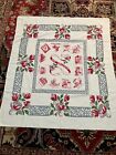 Vintage New Orleans Souvenir Cotton Tablecloth 54x47  Red gray bonus Tablecloth