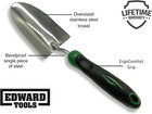 Bend-proof Garden Trowel  Heavy Duty Stainless Steel Hand Shovel With Comfort Gr