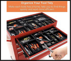 Tool Box Organizer Tray Dividers Set Tool Accessories Cabinet Bins Black 45 Pack