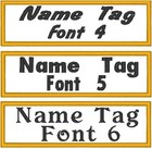 Custom Embroidered 5  X 1  Name Tag  Patch With Hook   Loop Fastener  26