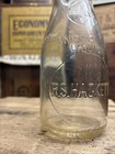 Early Vintage Pint Milk Bottle R  S  Hackett Dairy Creamery Texas Wisconsin 