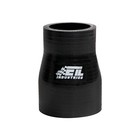 Silicone Reducer Coupler Hose 1 5  To 2   3  Length  4-ply Reinforced  Black Int